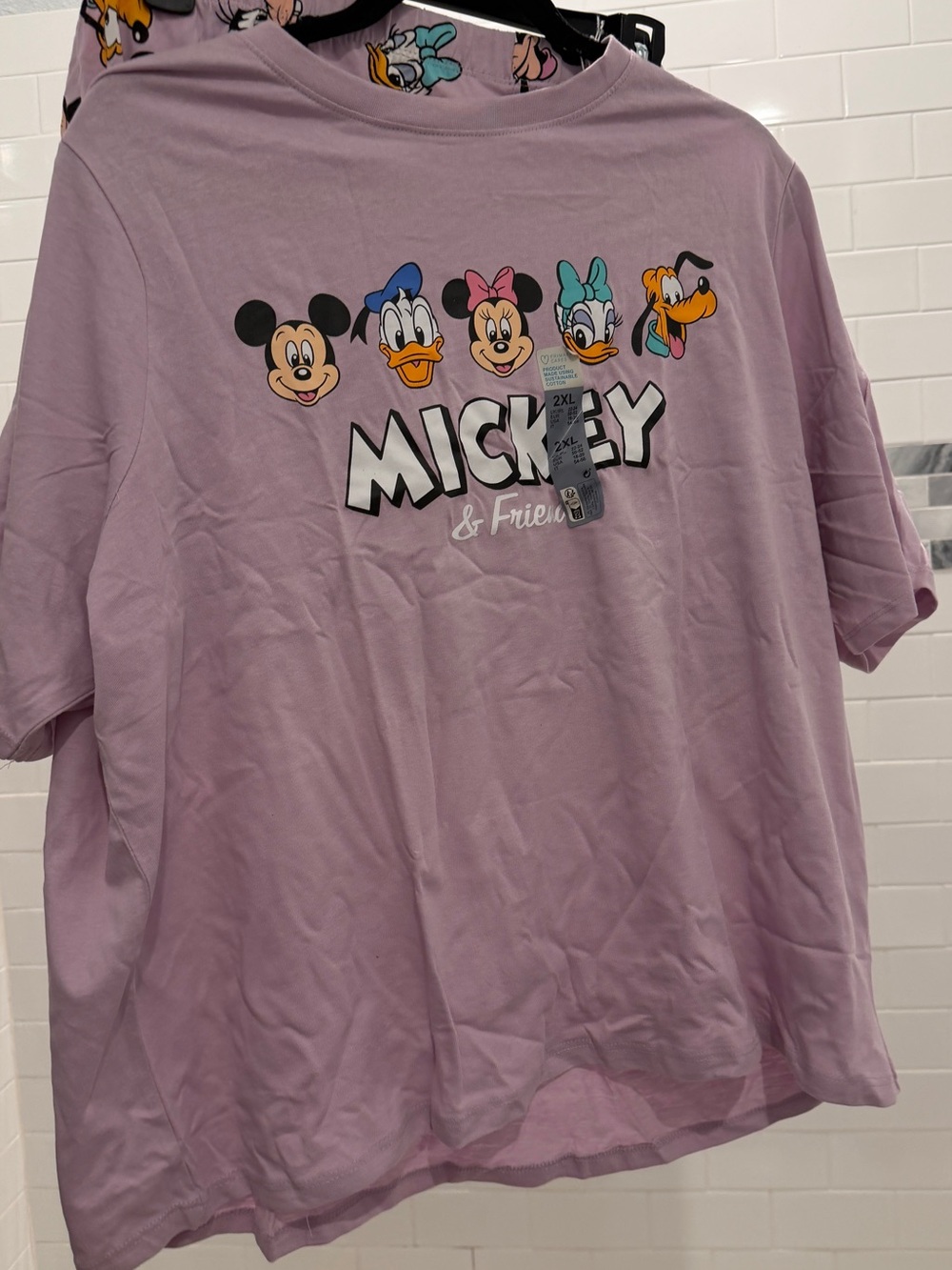 Disney Mickey & Friends Lilac women’s Graphic pajamas short set